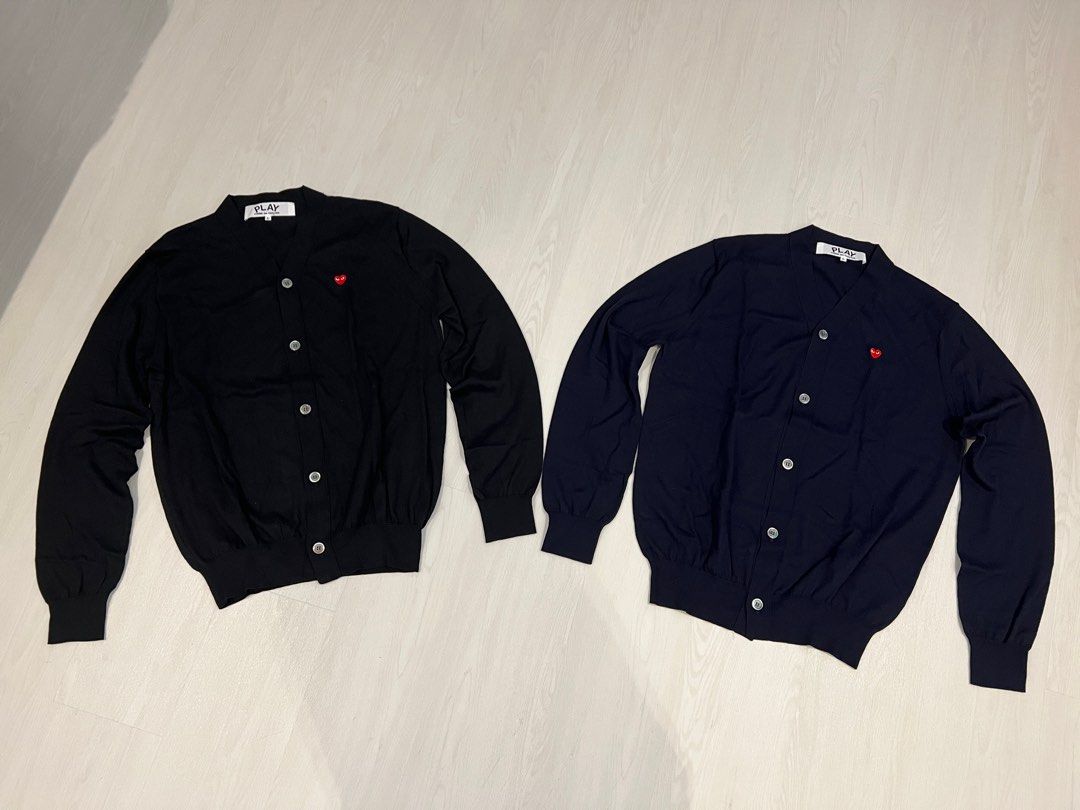 CDG Play Cardigan Men Men s Fashion Coats Jackets and Outerwear on Carousell