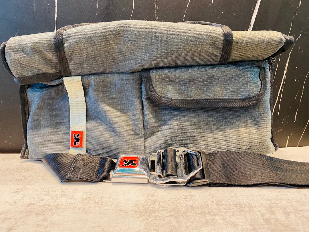 CHROME Industries Chekhov Sling Bag with Signature Seatbelt Buckle Strap Indigo Blue