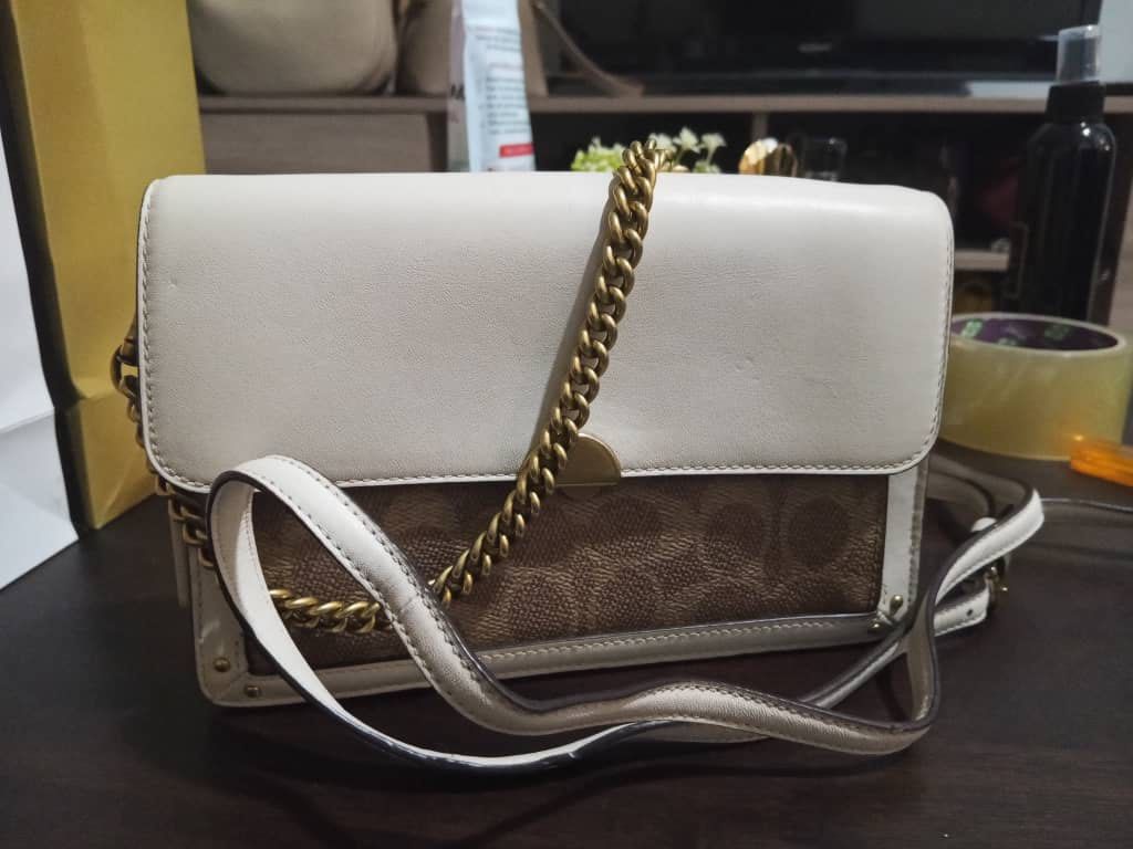 Coach Dreamer Convertible Crossbody In Colorblock Signature Canvas Chalk Multi