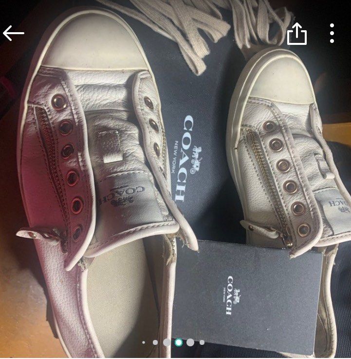 Coach sneaker (Category: Sneakers) located in Batangas. Submitted by devolerpyu19 (Listing ID 1312845793, Image 1). Description: mrmeng beses n pong ngmit at subok n po ang brand mgnda p po sya kaunting linis lng po.