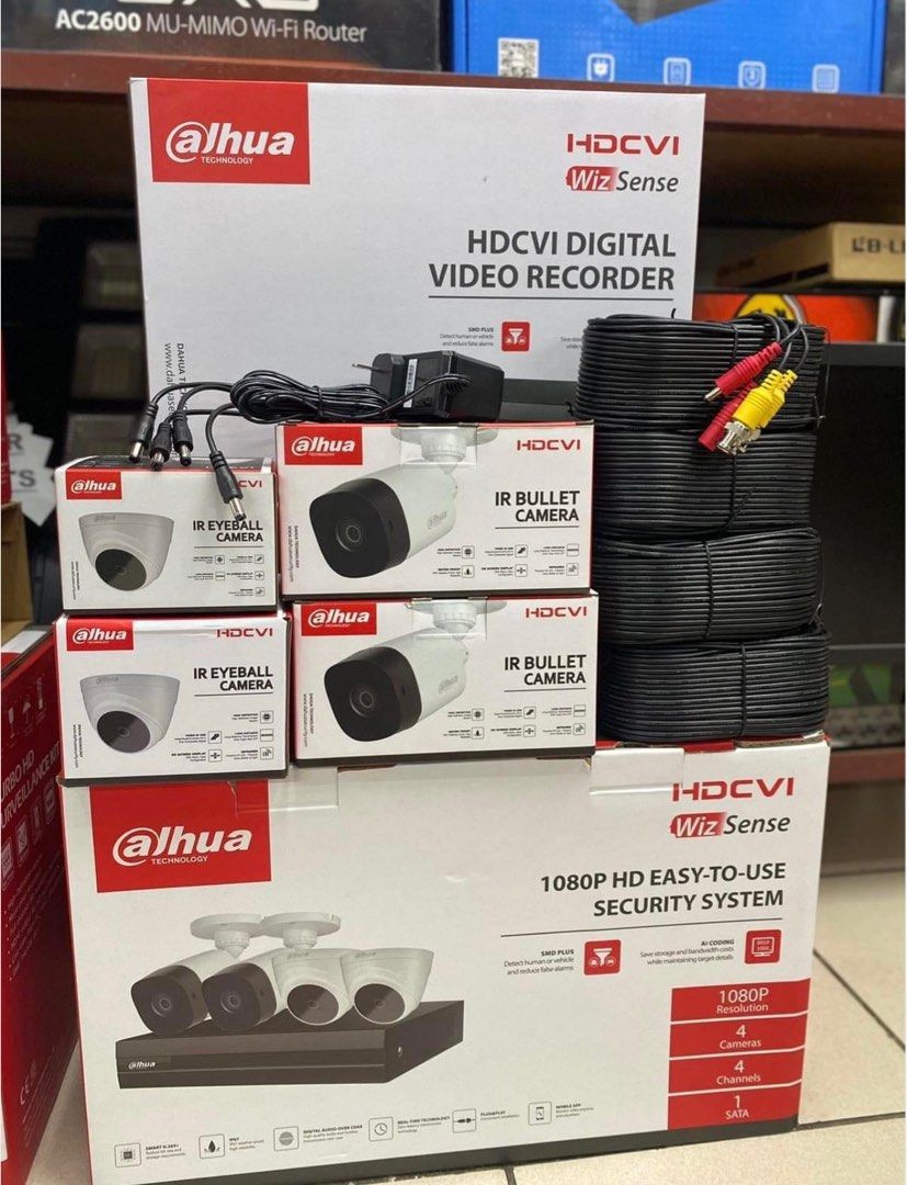 DAHUA 4CHANNEL 2MP CCTV SET (Category: Security Systems & CCTV Cameras) located in Manila. Submitted by myles29 (Listing ID 1334216952, Image 2). Description: Dahua 4 Channel 2MP CCTV SET Inclusions: DVR DAHUA XVR-1B04-1 500GB Surveillance HDD (2)Dahua(dh-hac-b1a21n) IR 2mp BULLET (2)Dahua (dh-hac-t1a21n) IR 2MP DOME (4)CCTV SIAMESE CABLE 20m 12V 5A ADAPTOR w/4 way SPLITTER 1 YEAR WARRANTY .