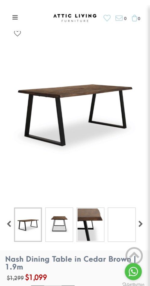 Dining Table (Category: Tables & Sets) located in Singapore. Submitted by implusebuyer02 (Listing ID 1334251141, Image 1). Description: Bought this year! 8/10 Dm for more info :).