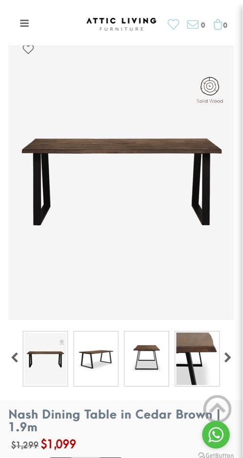 Dining Table (Category: Tables & Sets) located in Singapore. Submitted by implusebuyer02 (Listing ID 1334251141, Image 3). Description: Bought this year! 8/10 Dm for more info :).