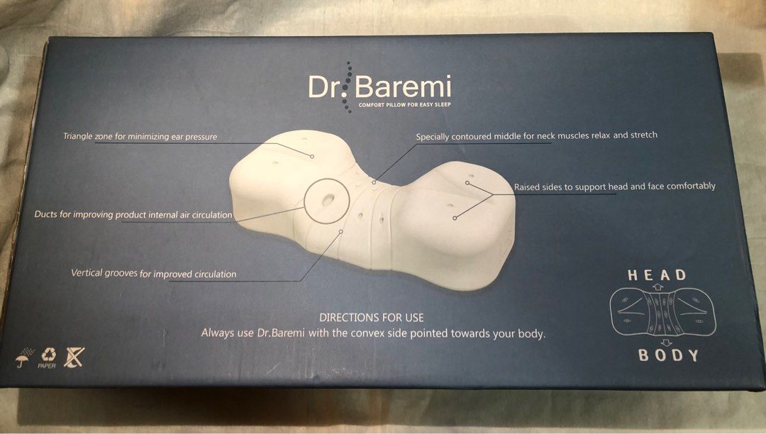Dr. Baremi Comfort Pillow Furniture Home Living Bedding Towels on Carousell