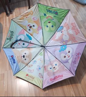 新年優惠 全新Disney Linabell 直遮雨傘太陽傘 Duffy & friends umbrella Olu Mel & Bears  連保護袋+送LinaBell匙扣