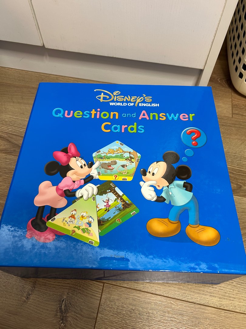 DWE最新版　Question and Answer Cards 迪士尼美語世界DWE Question and answer cards, 兒童＆孕婦用品