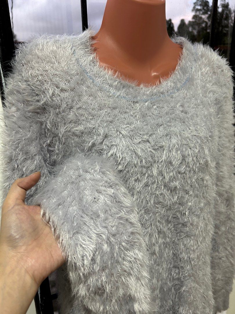 Fluffy Sweater For Christmas Season (Category: Coats, Jackets and Outerwear) located in Manila. Submitted by junahauls (Listing ID 1334280801, Image 2). Description: Preloved. Length 26” Bust 36”. M on tag, fits up to L. .