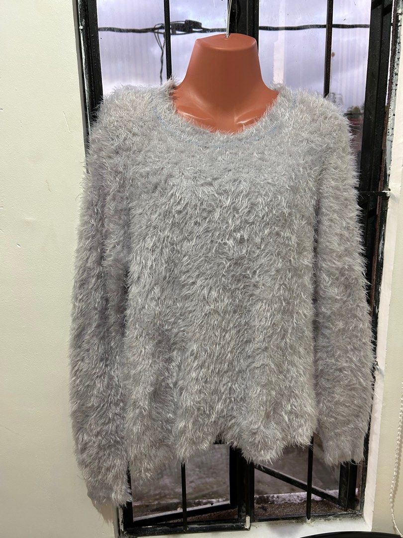 Fluffy Sweater For Christmas Season (Category: Coats, Jackets and Outerwear) located in Manila. Submitted by junahauls (Listing ID 1334280801, Image 1). Description: Preloved. Length 26” Bust 36”. M on tag, fits up to L. .