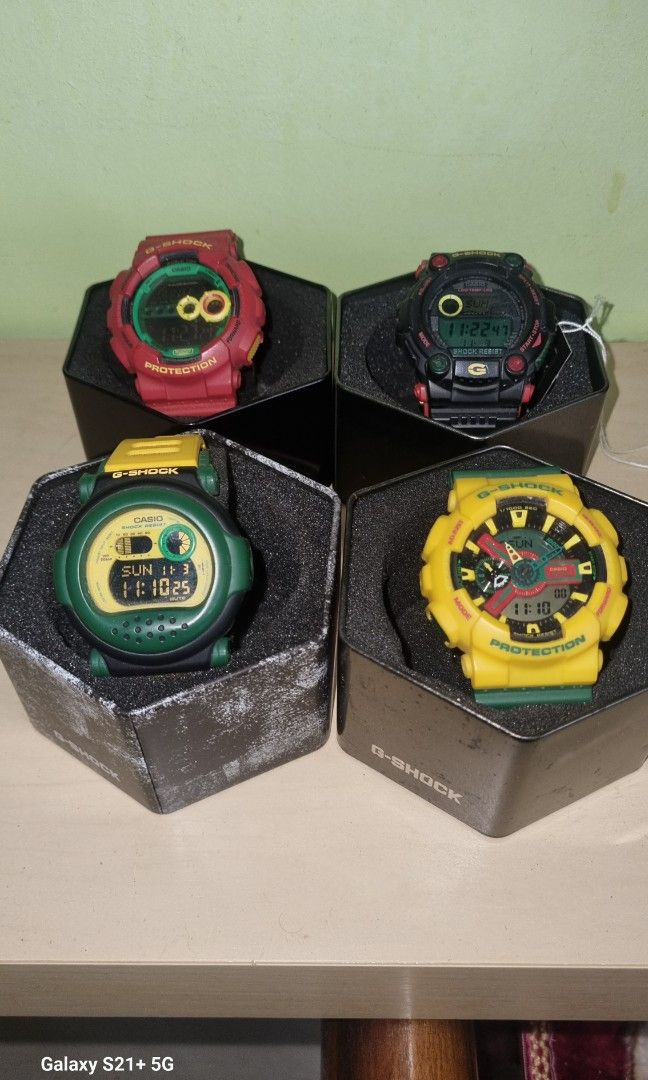 Shock Rastafarian Ga110 Rasta Casio G-Shock GA-110RF-9A Multicolor