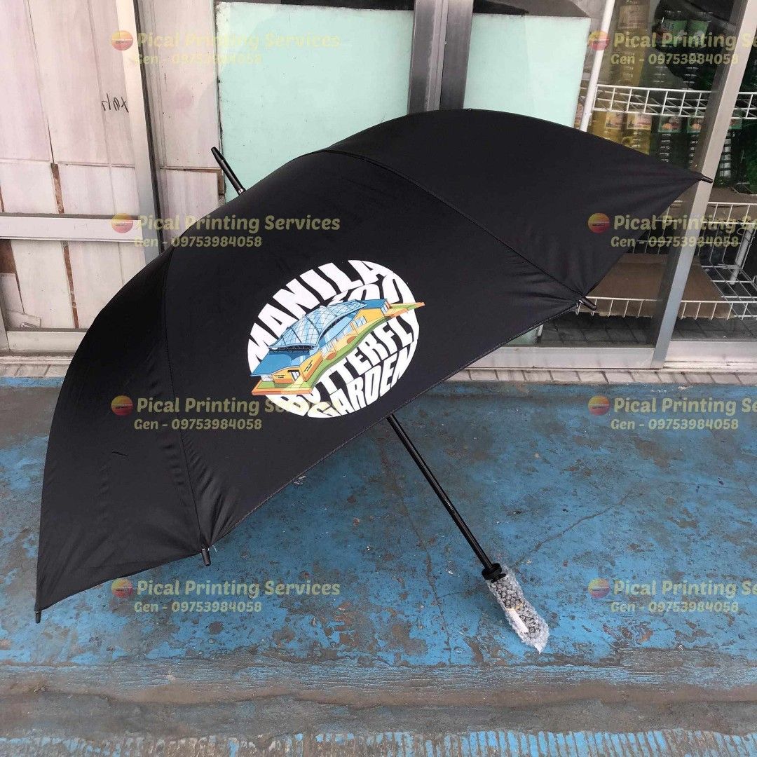 Golf Type Umbrellas (Any design) (Category: Umbrellas) located in Manila. Submitted by printone_2026 (Listing ID 1334296200, Image 3). Description: Golf Umbrella -Single Canopy Manual -Single Canopy Automatic -Double Canopy Automatic Send us your idea. Any layout, design and theme color, Just name it and we make it! 09753984058 Gen Estrada.