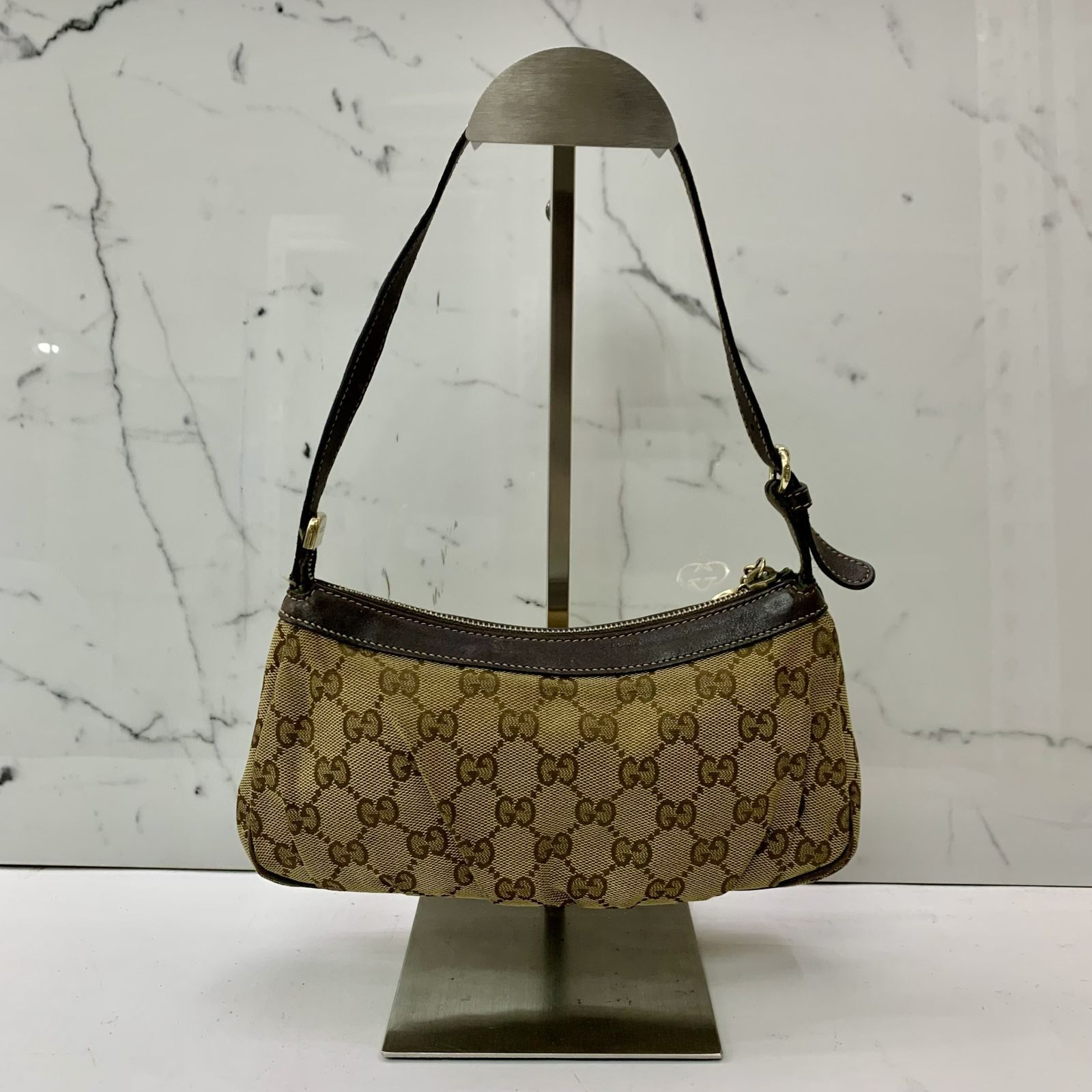 GUCCI 245938 GG CANVAS ONE SHOULDER BAG 247054658 AL, Luxury, Bags 