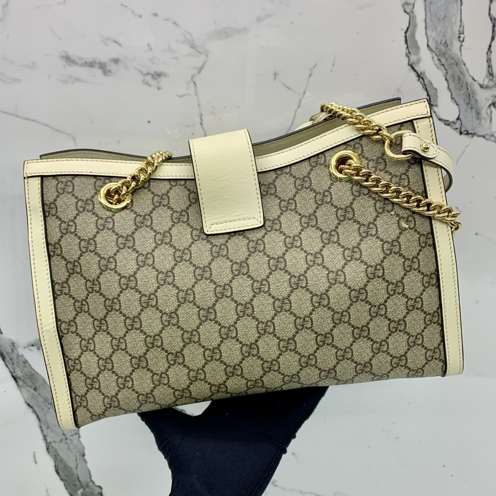 GUCCI 479197 GG PADLOCK MEDIUM CHAIN TOTE 247056006 AL