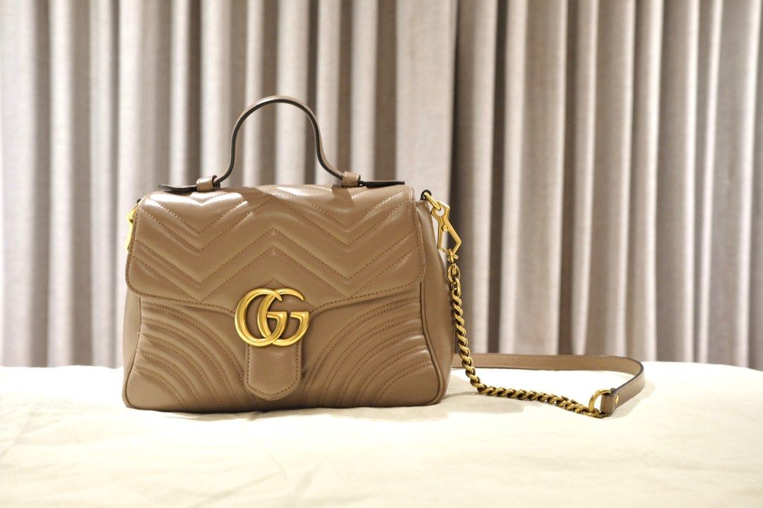 Gucci marmont with top handle top