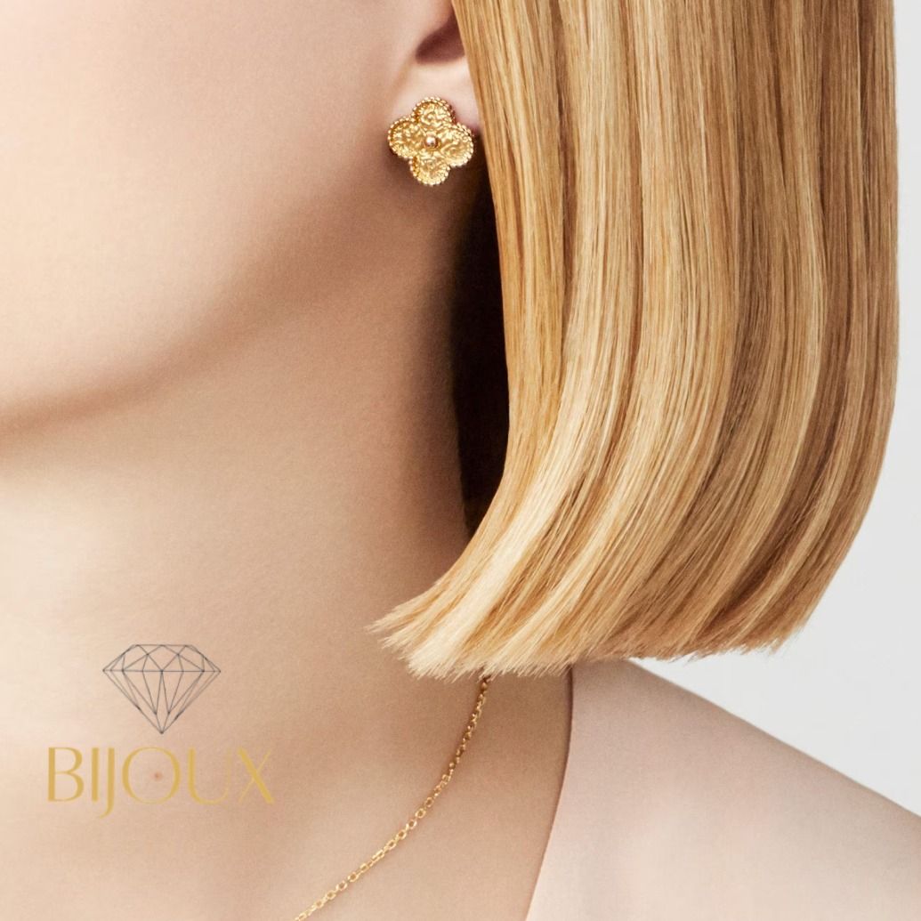 Vintage alhambra earrings top