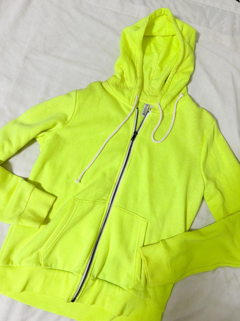 H&m neon hoodie top