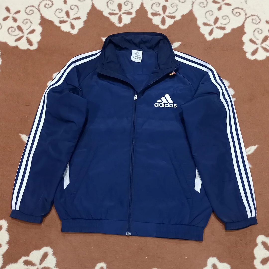 Jaket ADIDAS navy size L pria casual bagus original
