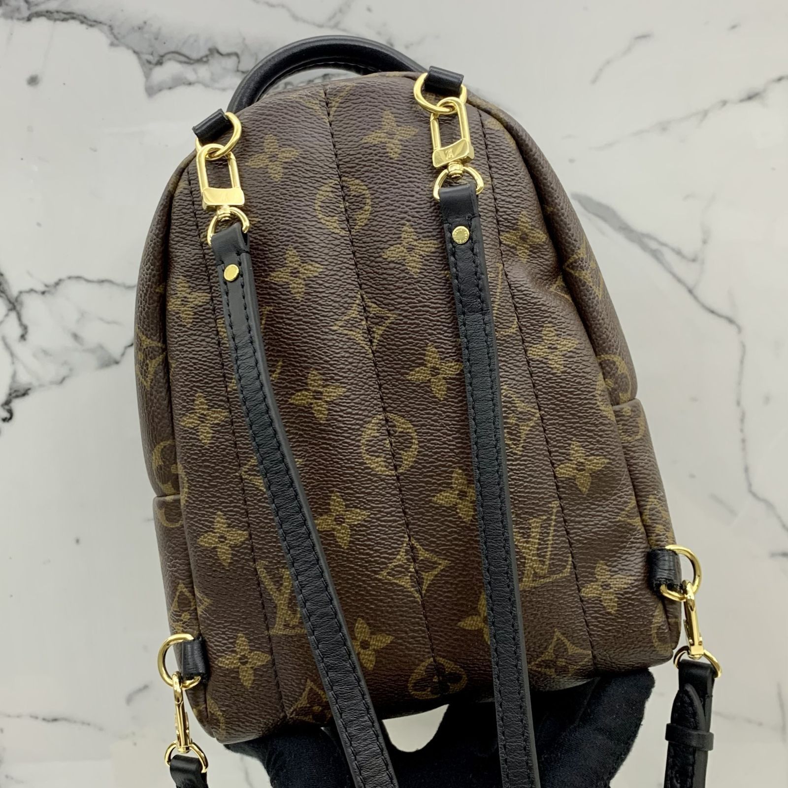 LOUIS VUITTON M41562 BROWN MONOGRAM PALM SPRINGS MINI BACKPACK 247057676 WE Luxury Bags Wallets on Carousell