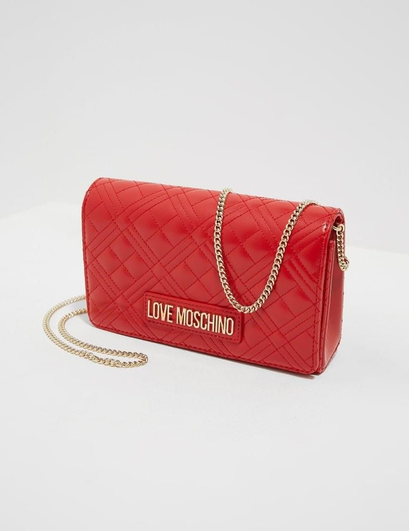 Love Moschino Red Quilted Bag Luxury Bags Wallets on Carousell