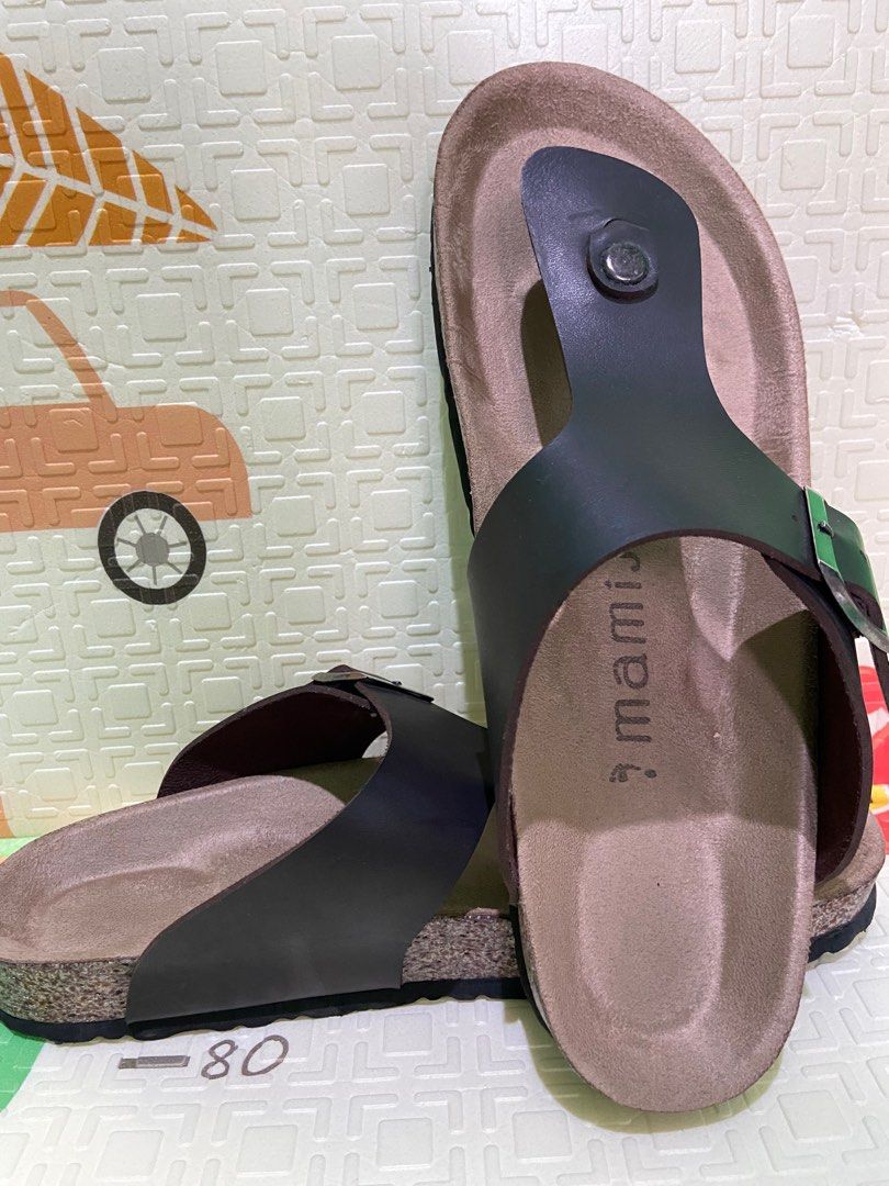Mamiji Sandal Warna Espresso size 42, Fesyen Pria, Sepatu Sandal