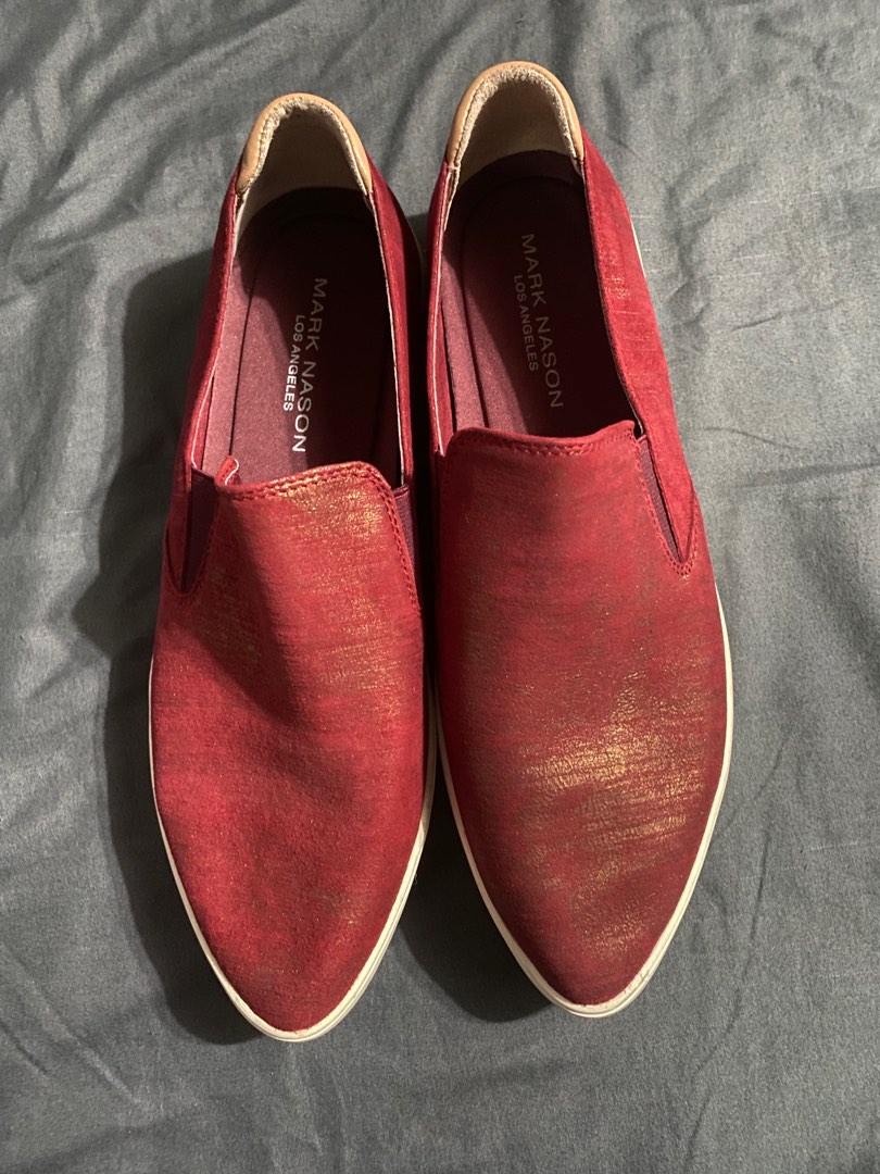 Mark Nason red flat shoes Women s Fashion Footwear Loafers on Carousell