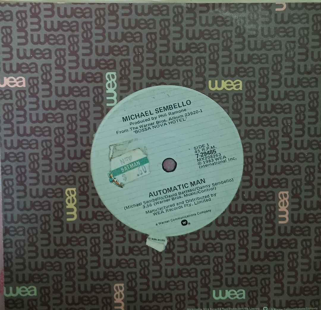 Michael Sembello – Automatic Man, Hobbies & Toys, Music & Media, Vinyls ...