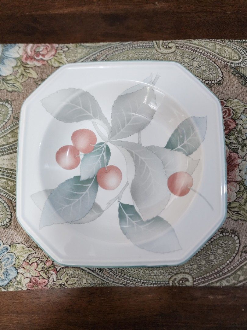 MIKASA Continental Pasta Plates - per piece (Category: Dinnerware & Cutlery) located in Quezon City. Submitted by senyoramaria (Listing ID 1333930771, Image 1). Description: MIKASA Continental - Cerise Pasta Plates (deep) Oven to Table to Dishwasher Safe for Microwave Oven 8 inches 4.4 inches deep 4 pcs available Php299 each Php250 each if take all.