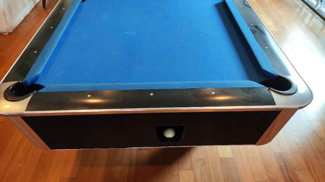 Murrey 7ft Slate Stone Pool table (Billards) set with 6 pool cues, full ...