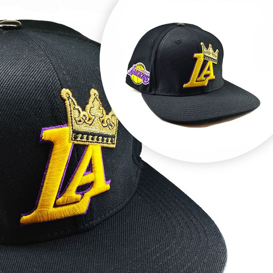 NBA Los Angeles Lakers Kings Crown Cap Black