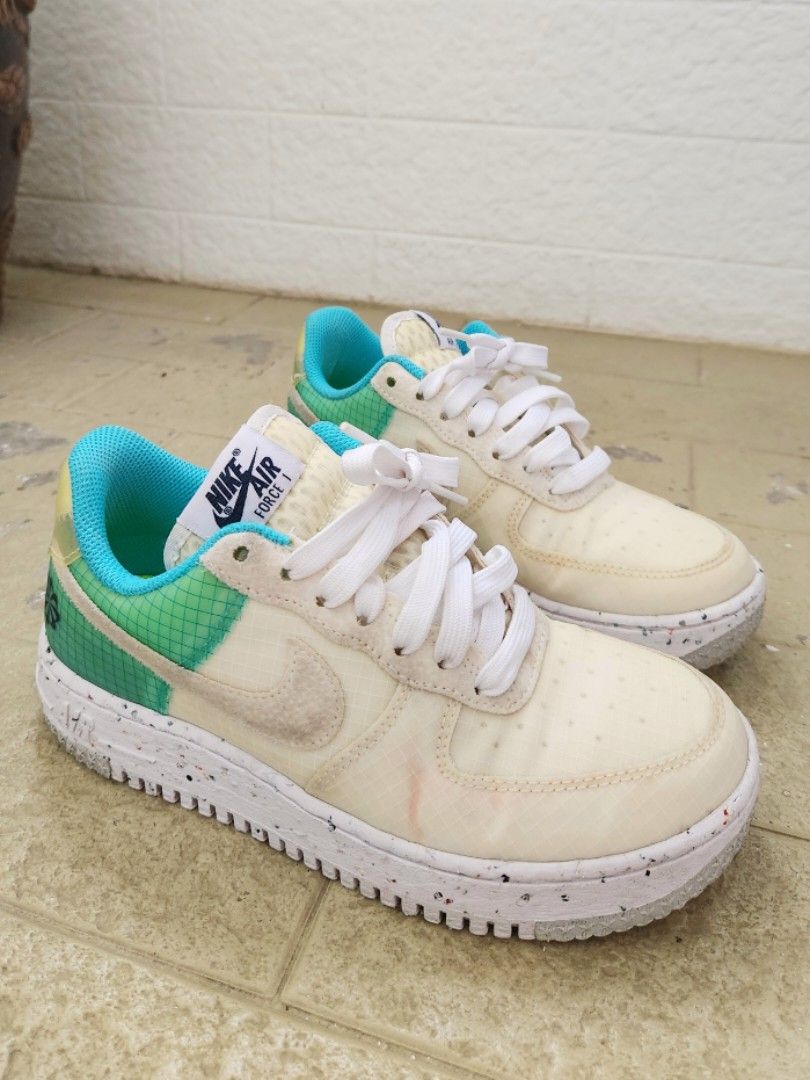 Nike Air Force 1 Low Crater M2Z2 Shoes Women s Turquoise Women s Fashion Footwear Sneakers on Carousell
