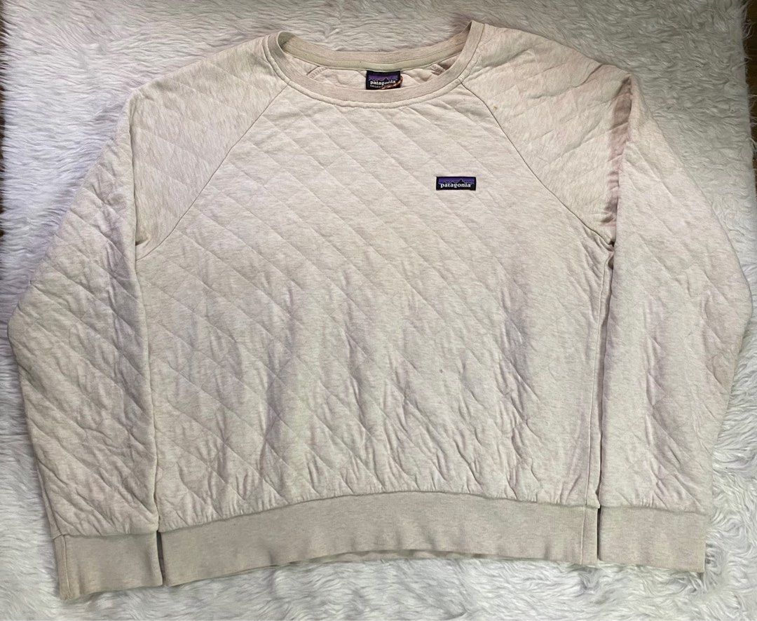 PATAGONIA ORGANIC COTTON QUILT CREW SWEATSHIRT MEDIUM WOMENS Women s Fashion Coats Jackets and Outerwear on Carousell