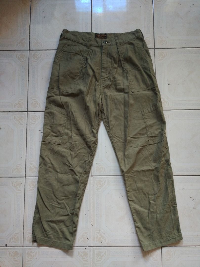 Pherrows OD Baker Pant 30.5 actual (Category: Trousers) located in Pasay City. Submitted by denimdude.ph (Listing ID 1334218535, Image 1). Description: made in Japan.