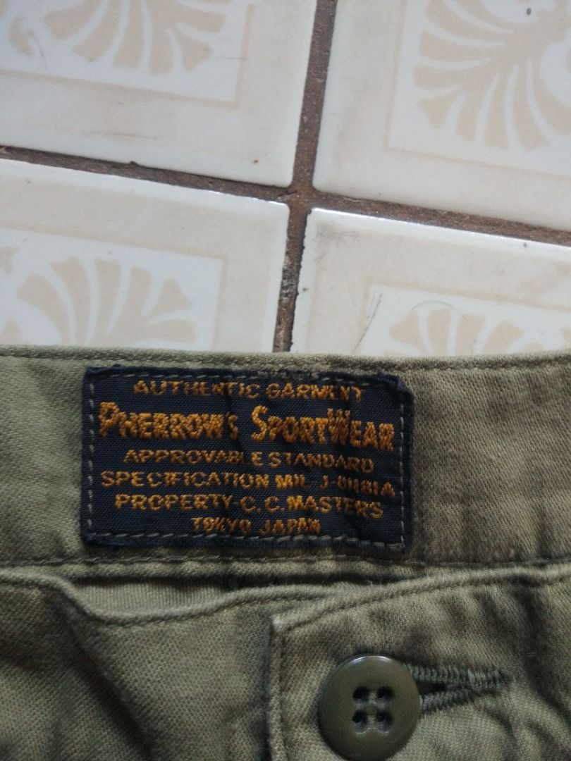 Pherrows OD Baker Pant 30.5 actual (Category: Trousers) located in Pasay City. Submitted by denimdude.ph (Listing ID 1334218535, Image 3). Description: made in Japan.