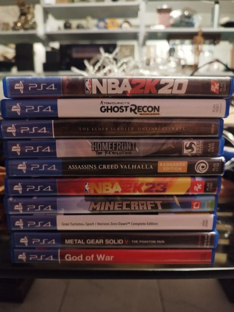 PS4 SLIM WITH 11 GAMES, Video Gaming, Video Game Consoles, PlayStation