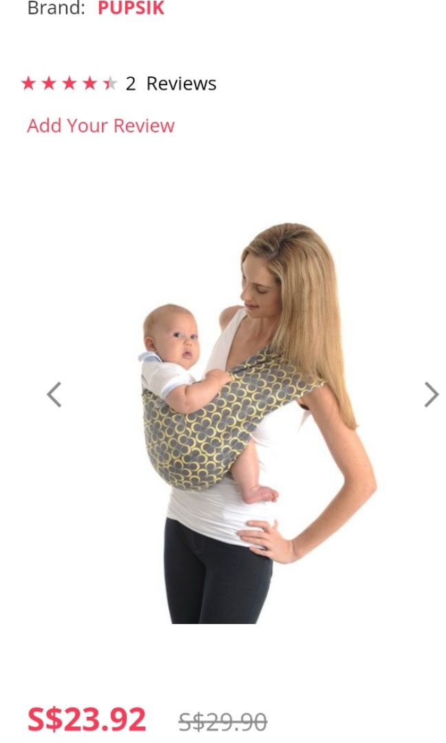 Pupsik pouch baby sling cheap