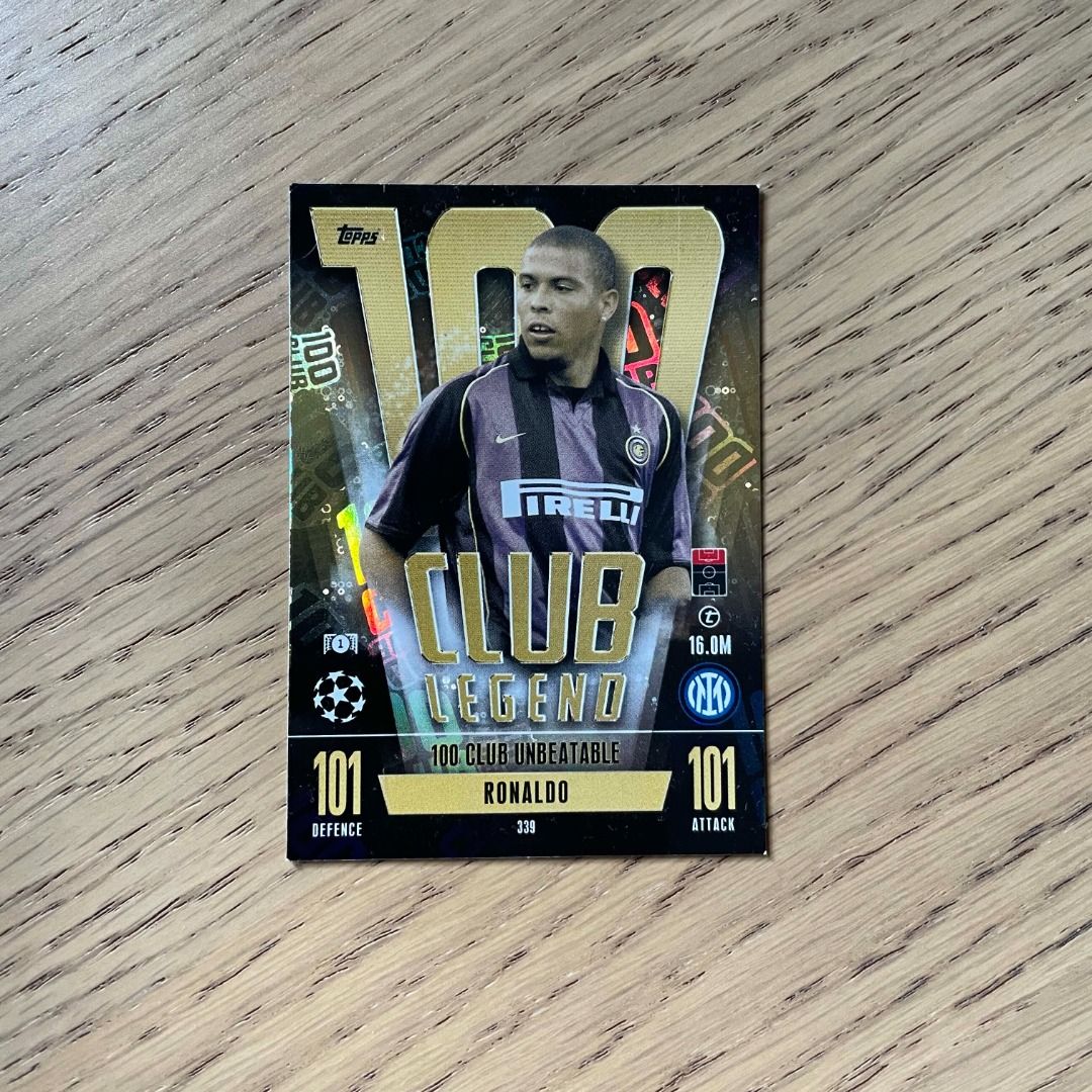 Ronaldo R9 Match Attax club legend card, Hobbies & Toys