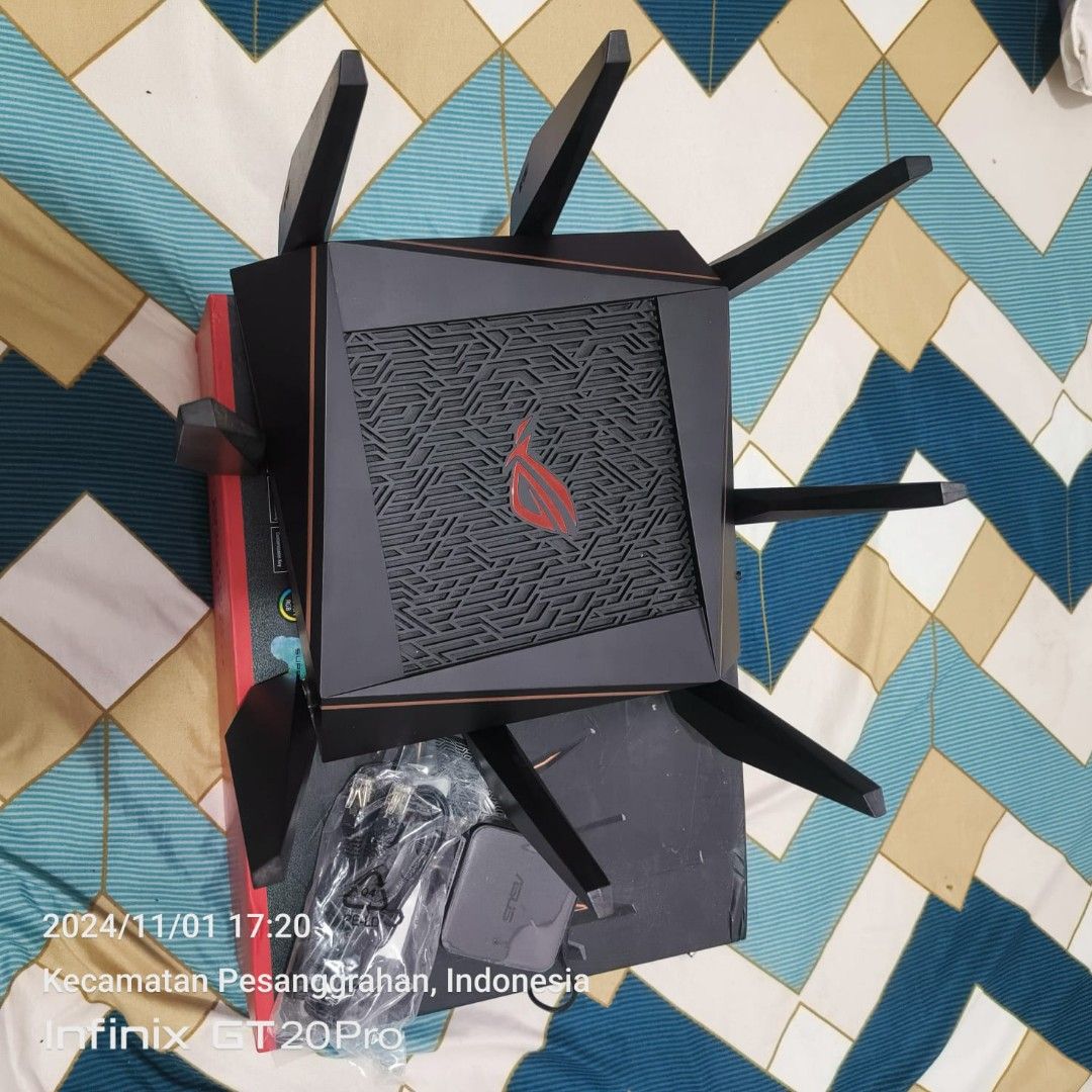 Router ASUS ROG Rapture GT-AC5300 Wireless Tri-Band Gigabit, Barang ...