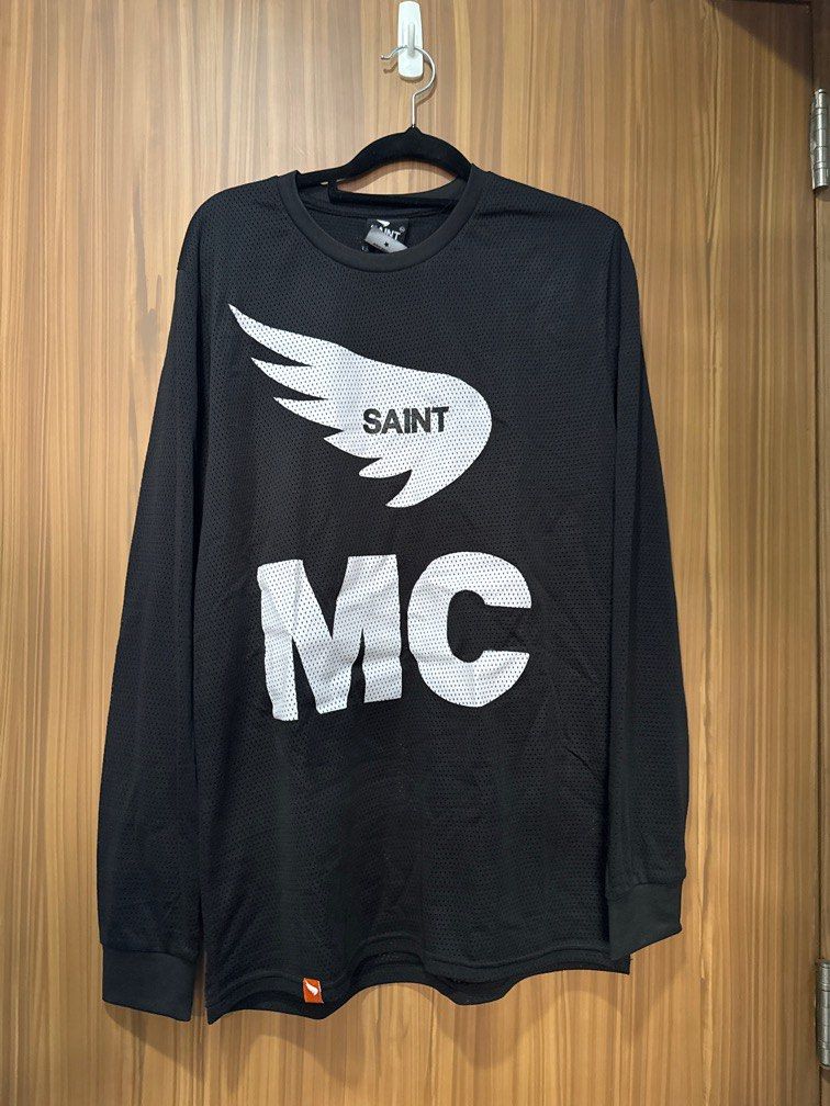 Saint Motorcycle mesh Long sleeve top (Men) (Category: Activewear) located in Makati City. Submitted by stellularx (Listing ID 1334194096, Image 1). Description: Authentic Saint brand motorcycle long sleeve mesh type top. Size Small. Barely used..