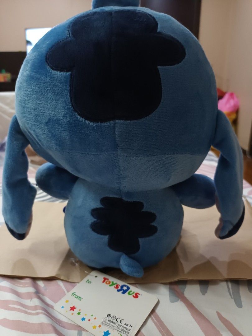 STITCH STUFFED TOY (Category: Plushies & Soft Toys) located in Quezon City. Submitted by limsys08 (Listing ID 1334282833, Image 2). Description: Original Disney Stitch plush toy Height: 12 inches Width: 11 inches With tag RFS: Decluttering.