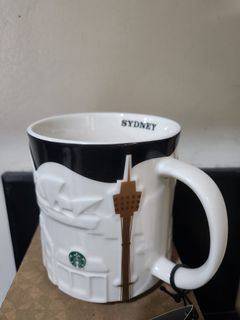 Sydney Australia Starbucks Coffee Cup Mug 16oz Relief 3D Collector Series (Sydney Tower)
