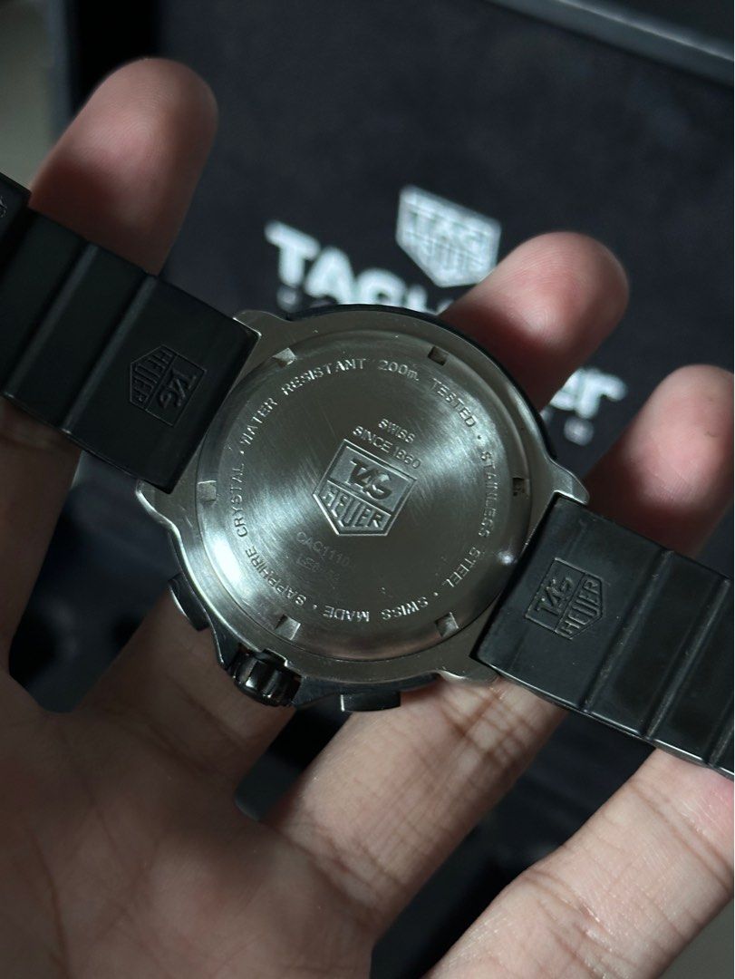 Tag Heuer Formula 1 (Category: Men's Watches) located in Manila. Submitted by watchnetworkph (Listing ID 1334266220, Image 2). Description: Tag Heuer Formula 1 This sporty watch was originally designed for the racing scene, blending precision and functionality perfectly suited for the demands of Formula 1 drivers. Serial: LE8453 Movement: Swiss Quartz Case size: 41mm Chronograph Sapphire Crystal Nego Shipping/meetup .