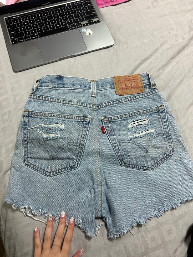 Thrifted Levis Denim Shorts Women s Fashion Bottoms Shorts on Carousell