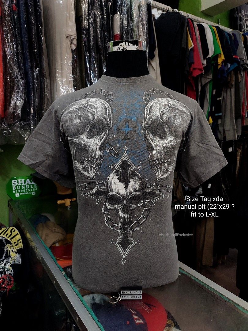 Y2K SKULL S GREY