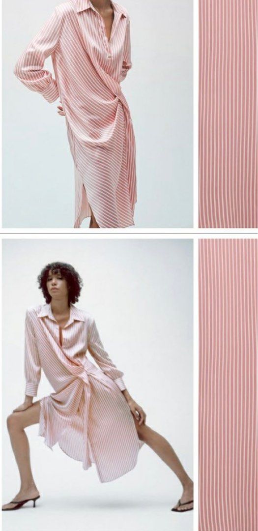 zara pink striped shirt dress ZARA SALE 2640/596/104 ZW COLLECTION POPLIN SHIRT DRESS 60% OFF 190000 XS,S,M,L available ( size chart ) Direct from Preorder, half deposit By ,