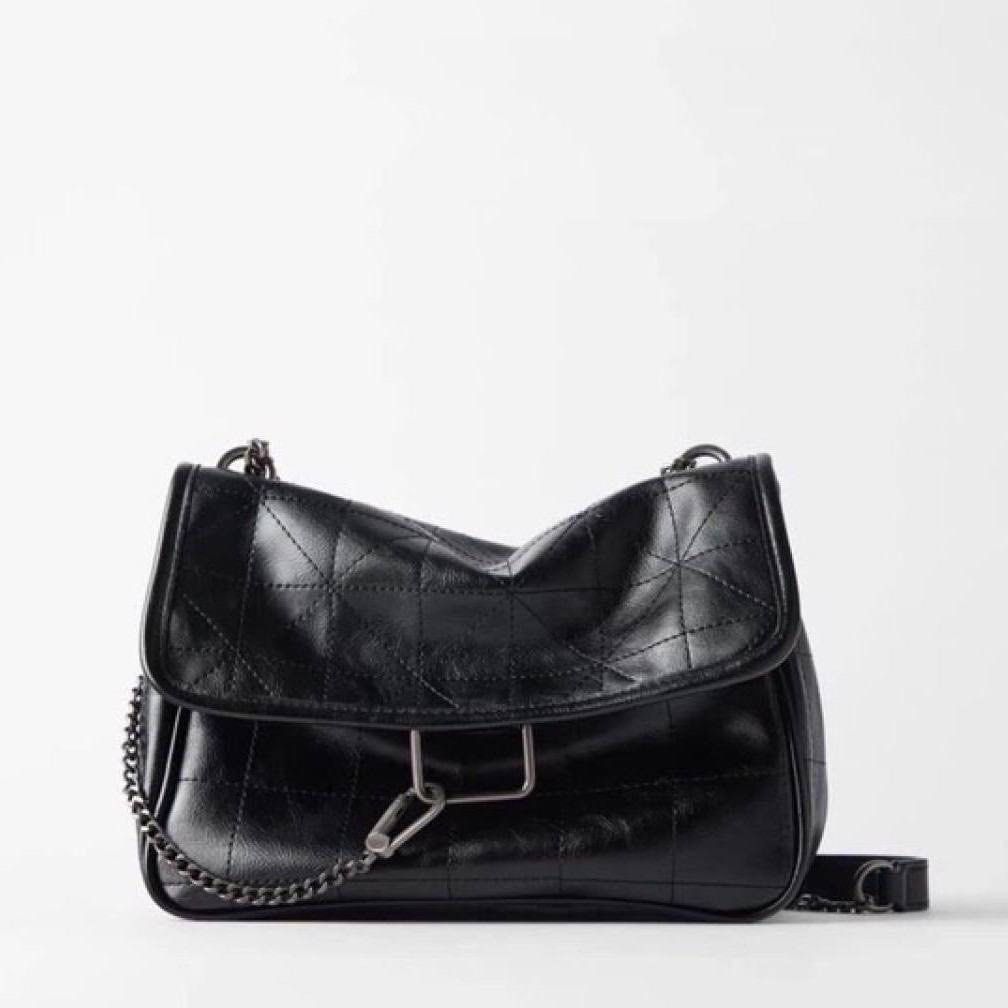 Zara rocker soft crossbody bag cheap