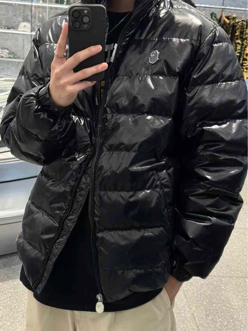 BAPE LINE CAMO DEBOSSED REGULAR FIT DOWN JACKET, Women A BATHING APE LINE CAMO DEBOSSED REGULAR