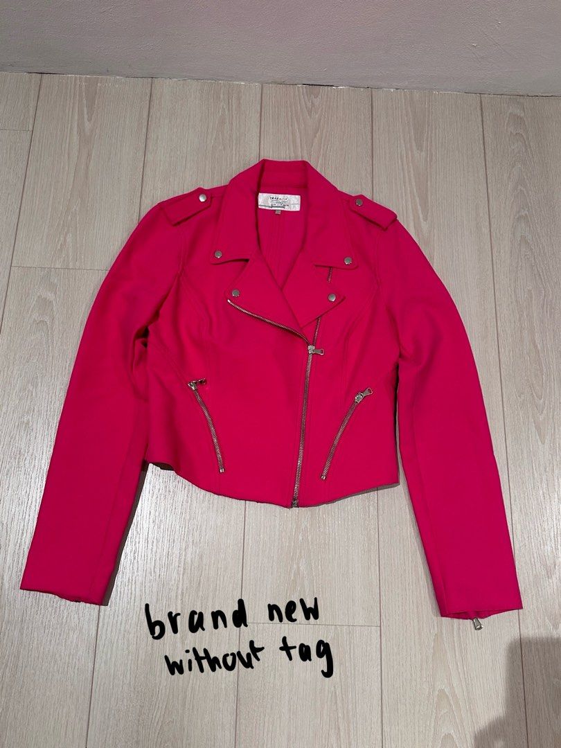 Zara pink biker jacket outlet