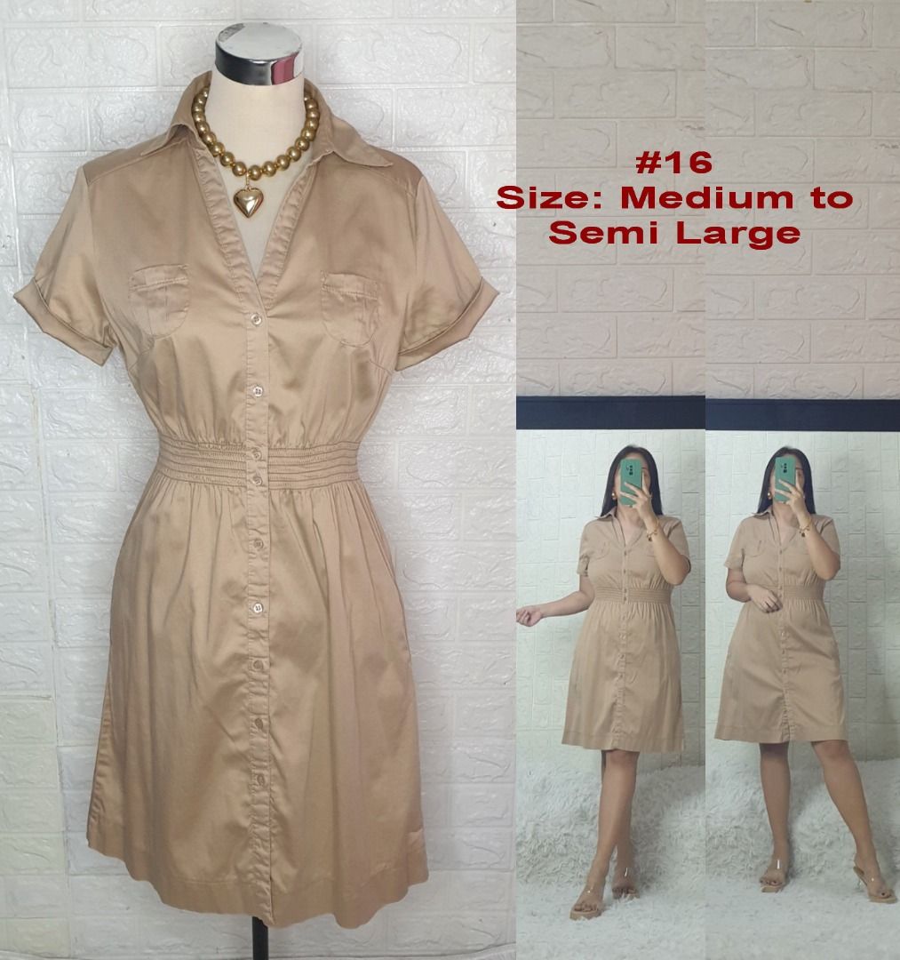H&m button up dress discount