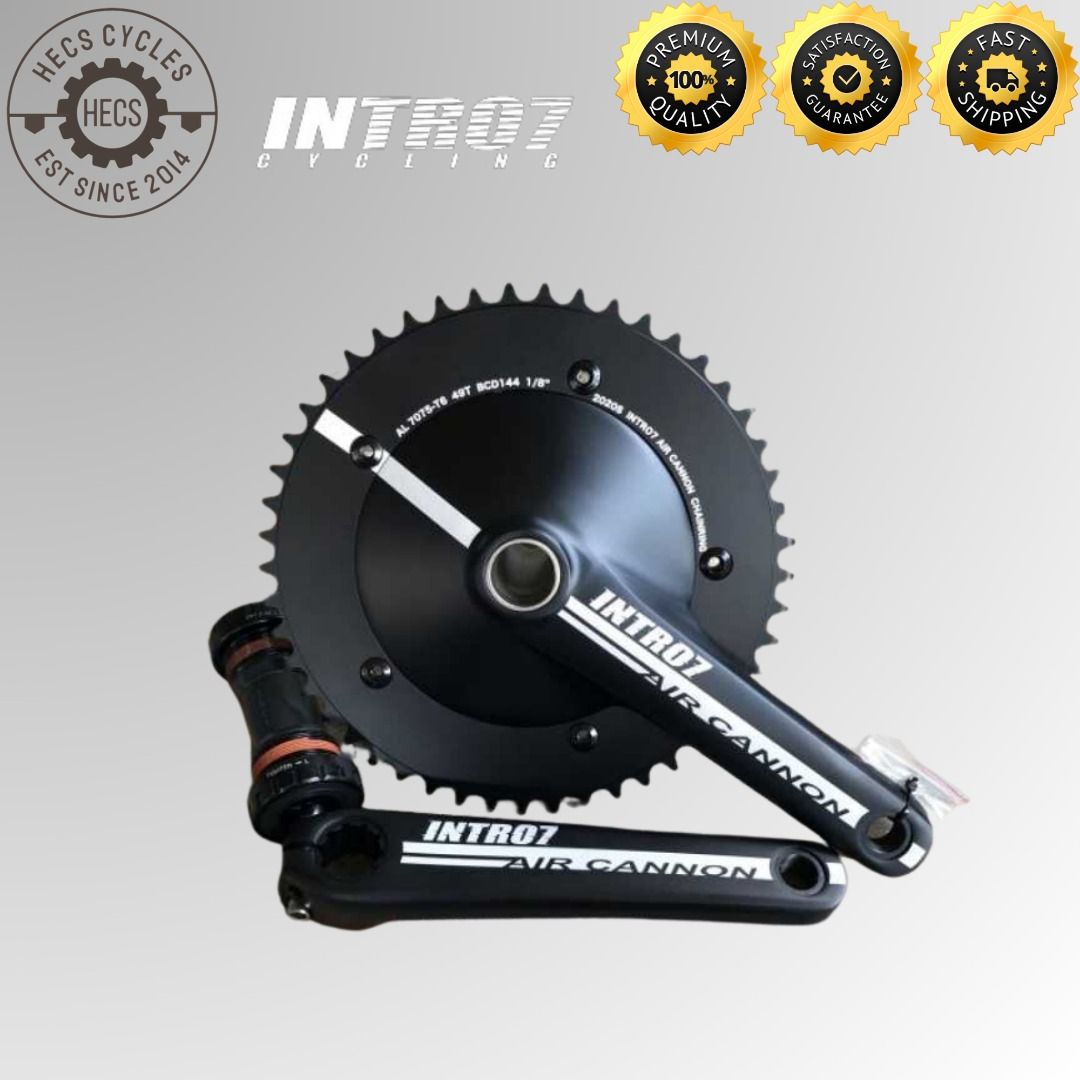 INTRO7 cycling クランク Amazon | POLSO INTRO7 固定ギアバイククランクセット 70T 100T