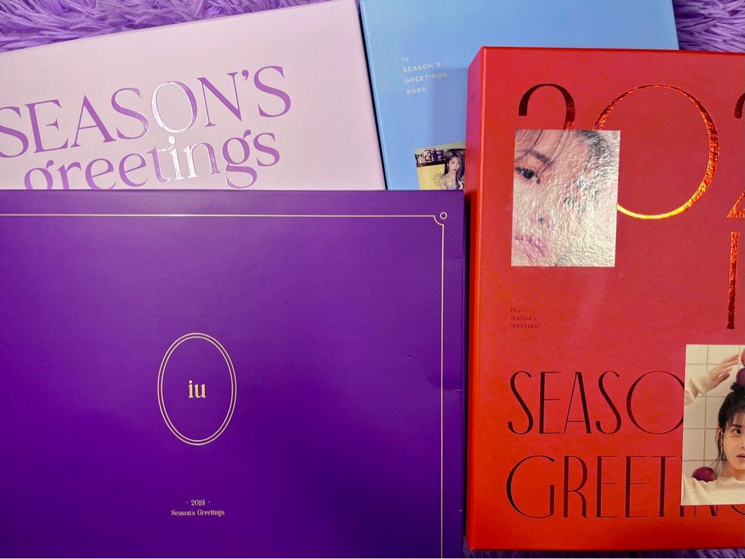 IU Official Season Greetings (Category: CDs & DVDs) located in Marikina City. Submitted by mabsdavs (Listing ID 1339110957, Image 1). Description: IU Official Season Greetings 2019, 2020, 2021, 2022 Price: 5,900 set + sf Crossposted on our other pages. Loc. Marikina Pref. Same day delivery couriers (J&T by sched).