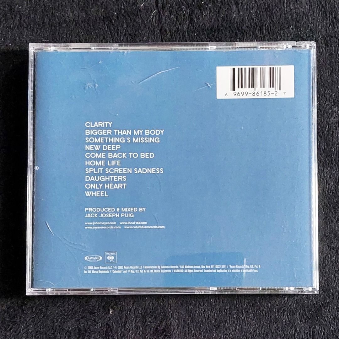JOHN MEYER Heavier Things CD (Category: Portable Audio Accessories) located in Quezon City. Submitted by vdecks (Listing ID 1339031712, Image 2). Description: If you’re a collector or simply seeking a quality listening experience, this CD offers a great combination of authenticity and top-notch condition. A perfect addition to any music collection! US PRESSED .